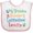 White and Pink, variant on Inktastic Tennessee Grandma Loves Me Boys or Girls Baby Bib