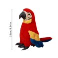 thumbnail image 3 of Realistic Parrot Plush Toy - Soft Stuffed Animal With Vibrant Blue & Yellow Feathers, Lifelike Design - For Kids, Birthday Gifts, Bedroom Decor, Playtime Companions, 3 of 6