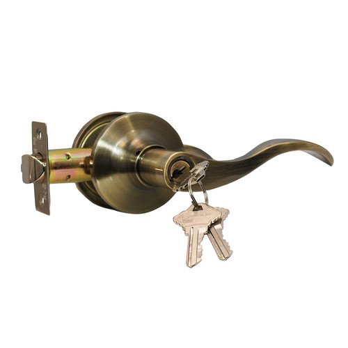 Constructor PRELUDE Entry Door Lever Handle Lock Set Antique Bronze