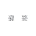 thumbnail image 3 of 0.2 Ct Round Cut Studs White Sapphire 18K White Solid Solid Gold Everyday Dainty Earrings Push Back, 3 of 7