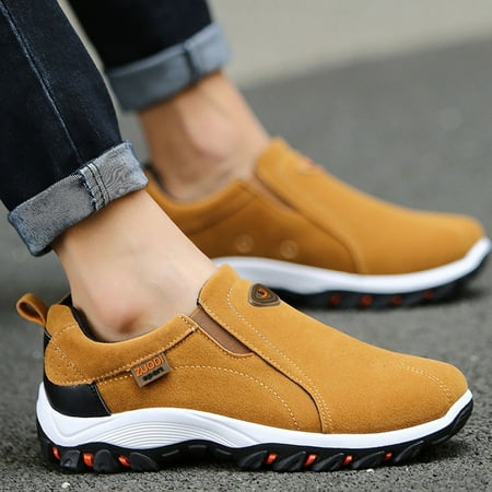 

Quealent Mens Shoes Men s Supportive Running Shoes Cushioned Lightweight Athletic Sneakers Khaki 10.5