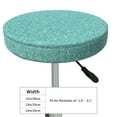 thumbnail image 4 of Lsque Teal Green Glitter Pattern Round Bar chair cushion covers Velvet Fabric Premium Comfort Protects from Scratches and Stains for 14-17 Inch Chair-12 inch, 4 of 7