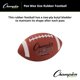 thumbnail image 4 of Champion Sports Balón de Fútbol Americano de Goma Tamaño Pee Wee con Agarre Mejorado, 4 of 6