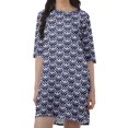 thumbnail image 4 of Moomaya Robes d'Été Courtes pour Femmes Imprimé Shift Mousse Georgette Robe Évasée, 4 of 4