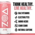 ZOA Energy Drink, White Peach, Zero Sugar, 12 Fl oz Can