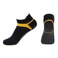 thumbnail image 2 of Youth Soccer Socks Womens Yoga Ankle Socks, Comfortable Breathable Grippy Socks for Pilates Dance Black One Size, 2 of 3