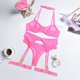 thumbnail image 1 of Yimunancy Conjunto de sujetador de encaje de 4 piezas Conjunto de ropa interior de panty de malla para mujer Conjunto de lencería sexy transparente de 8 colores Tan Jianjun unisex, 1 of 2