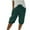 Green, variant on Taqqpue Bermuda Shorts for Women Knee Length Plus Size Short Pants Linen Drawstring Casual Summer Shorts with Pockets