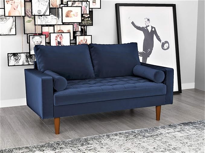 US Pride 58 Inch Velvet Loveseat