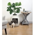 thumbnail image 3 of CozyHom Cat Hidden Litter Box Furniture, Artificial Plant Hidden Calley, Ventilated Waterproof And Odor Resistant, 3.3lbs Real Stone Block For Large Cats, White, 3 of 7