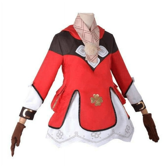 Cosplay Life KLEE Genshin Impact Complete Anime RPG Costume Set with Wig for Cosplay Venti Keqing Ganyu (S)