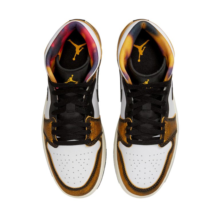 Nike Air Jordan 1 Mid SE Black / Taxi - White - Sail DQ8417 Nike Air Jordan 1 Mid SE Black / Taxi - White - Sail DQ8417