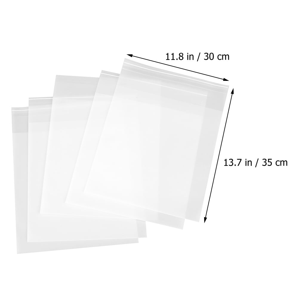 SOPOTUTU Frosted Transparent Clothes Storage Bags 50Pcs for Travel and Packing