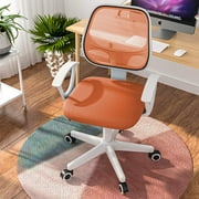 Mecor Kids Desk Chair Teens Computer Chair with Low Back、Arm & Adjustable Swivel Study Chair, Orange