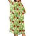 thumbnail image 4 of HELLHERO Ladybug and Daisy Pattern Long Kimono Swimsuit Cover Up High Quality Fabrics Cardigan Free Size Swim Coverup for Women, 4 of 6