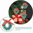 thumbnail image 3 of 12 Pack Mini Christmas Wreaths Artificial Christmas Wreath for Christmas Party Crafts and Decorations, 1.2 Inch, 3 of 5