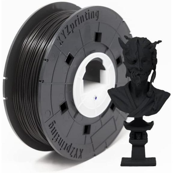 XYZPrinting ABS 3D Printer Filament, No NFC, Dimensional Accuracy /- 0.02 mm, 1kg Spool, 1.75 mm, BLACKN 1KG Black