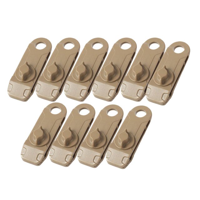 10 abrazaderas multiusos para tienda de campaña, soporte ajustable para hebilla de nailon para exteriores 85x28x26mm kusrkot Clips de lona