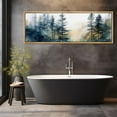 thumbnail image 4 of IDEA4WALL Extra Large Framed Canvas Print Wall Art Mystical Forest Path Antique Retro Fine Art Watercolor Nature Botanical Landscape Wall Decor Oversized Artwork Relax/Calm for Rooms - 60"x20", 4 of 5