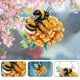 thumbnail image 3 of Pintura acrílica de diamantes para decoración del hogar, colgante con pintura de diamantes de abeja Animal, 3 of 9