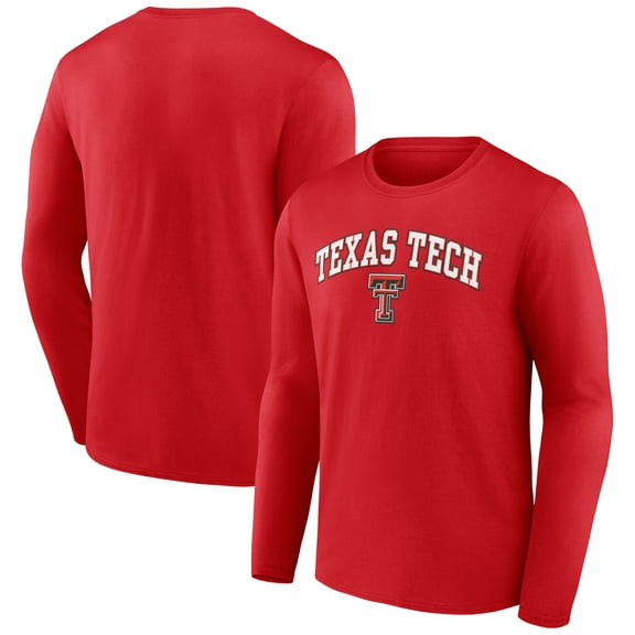 Men's Red Texas Tech Red Raiders Campus Long Sleeve T-Shirt