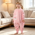 thumbnail image 2 of 5-6 Years Preemie Baby Sleeping Bag Sack With Legs Long Sleeve Boys And Girls Baby Romper Pajamas Crawling Clothes, 2 of 6