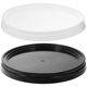 thumbnail image 2 of Bucket Lid Paint Can Compatibility Flat Shape PP Material 2Pcs Black 20L, 2 of 2