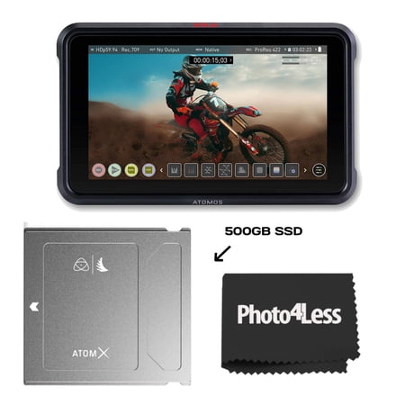 Atomos Ninja V 5" Touchscreen Recording Monitor+ ATOM X SSDmini 500 GB Drive