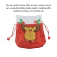 thumbnail image 4 of Bearachild Bolsas con cordón de Navidad de dibujos animados, embalaje de regalo, muñeco de nieve de Navidad, decoración tridimensional, bolsa de Kits de decoración para fiestas Alce Bearachild HA068770-04, 4 of 6