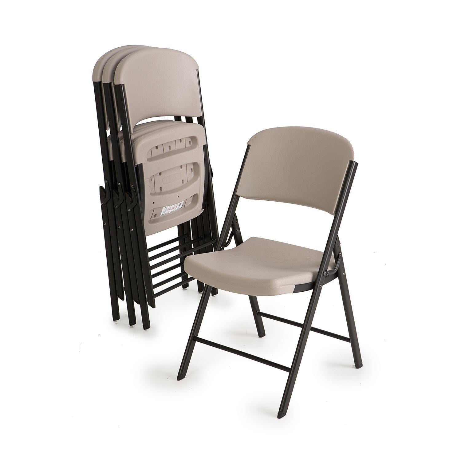 Lifetime Commercial Grade Contoured Folding Chair, 4 Pack ...