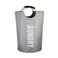 thumbnail image 3 of Bolsa de tela para lavandería, grande, de tela Oxford, para ropa sucia, plegable, de aluminio, con aro, para guardar juguetes y ropa sucia, 3 of 5