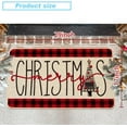 thumbnail image 3 of Merry Christmas Doormat,Christmas Trees Xmas Winter Red Black Buffalo Plaid Indoor Outdoor Outside Entrance Doormat Welcome Door Mat Anti-Slip Rubber Seasonal Holiday Decoration 17x29 Inch, 3 of 6