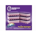 thumbnail image 3 of Fabuloso Scratch-Free Reusable Sponges | Tough on Stuck-on Messes & Gentle on Cookware | Bold Cleaning Sponge for Kitchen Dishes & Surfaces, Purple, 6 Count, 3 of 5