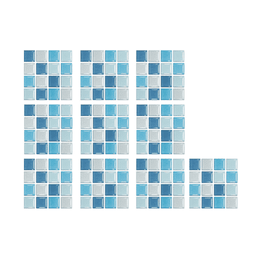 ACDANC 30Pcs Mosaic Tiles Waterproof and Oil-Proof Peel and Stick Floor Tile Bathroom Heat Resistance Shower Tile Style 1