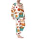 thumbnail image 2 of Balery Fall Pumpkins Pijama para Hombre de Dos Piezas con Manga Larga, Conjunto de Dormir y Descanso Suave con Bolsillos-X-Large, 2 of 7