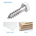 thumbnail image 4 of Uxcell M10 x 40mm 304 Stainless Steel Hex Lag Screws for Wood 10 Pack, 4 of 5