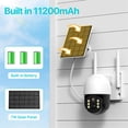 thumbnail image 3 of security camera， 2K HD 4G SIM Card Solar Camera 4MP Outdoor Wireless Built-in Battery Powered PTZ Camera PIR Human Detect 2-Way Audio
--------
HD Night Vision, 3 of 7