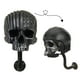 thumbnail image 1 of Estante para casco de motocicleta soporte para casco Cráneo con barba Wdftyju soporte de exhibición para casco de montaje en pared gancho para equipaje percha para chaqueta, 1 of 9