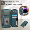 thumbnail image 2 of Wallet case for Samsung S9, stylish phone protective case with zipper clip, shoulder strap, and wristband, 2 of 5