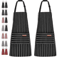 thumbnail image 1 of Delantal De 2 Piezas Para Chef, Barbería O Pintores Xtellar negro, 1 of 3