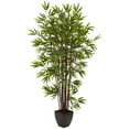 thumbnail image 1 of Nearly Natural 6Ft. Bamboo Silk Tree With Planter, 1 of 4