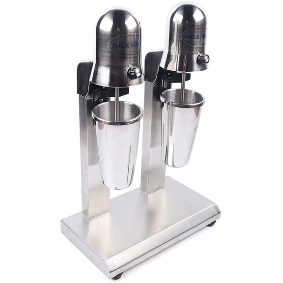 650ml/21.98oz Milkshake Maker, Commercial Electric Milk Shaking Machine Double Head Milk Shaker With 650ml Cup, 560W Milk Shaker Machine Stand Mixer for Ice Cream,2 Speeds Adjustable