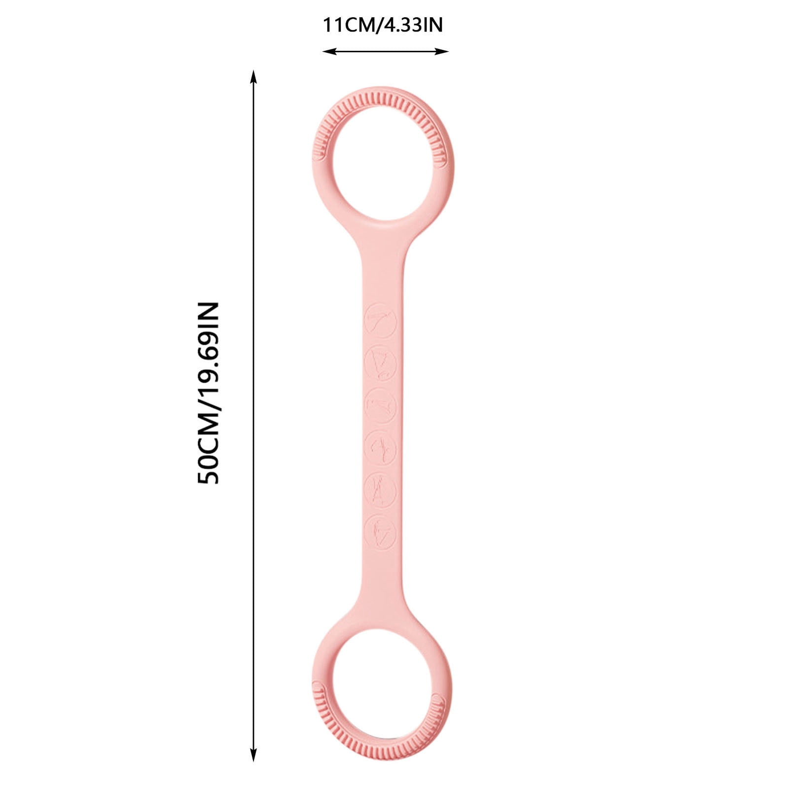 19.7"x4.3" Figure 8 Resistance Band With Handles,Resistance Elastic Bands For Working Out,Arm,Back,Shoulder Training Elastic Ropes,Exercise  Equipment For Yoga,Pilates,Physical Therapy Stretching