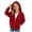 Red, variant on YWIYIUD Baby Girls Zip Hoodies Sweatshirt Kids Fleece Fall Fashion Long Sleeve Workout Hooded Sweatshirts Baby Girls Winter Fall Pullover Zip Up Oversized Drop Shoulder Tops Clothes 6-7 Years