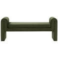 thumbnail image 4 of Safavieh  Couture Garth Upholstered Bench (Fully Assembled) - 64Wx20Dx27H Forest Green, 4 of 5