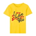 thumbnail image 5 of Pisexur T-shirt de la Saint-Valentin pour Femmes, Imprimé Amour, Manches Courtes, Col Rond, 5 of 5