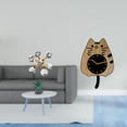 thumbnail image 2 of Reloj de pared, figura de escritorio, figura esférica, decoración moderna de madera, material acrílico y vidrio, silencioso, adecuado para sala de est, 2 of 8