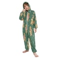 thumbnail image 5 of Soft Big Kids Onesie Pajamas Cozy Loose-Fit Jumpsuits for kids with Pockets for Christmas Lounge & Play Gingerbread Christmas Theme Pattern, 5 of 8