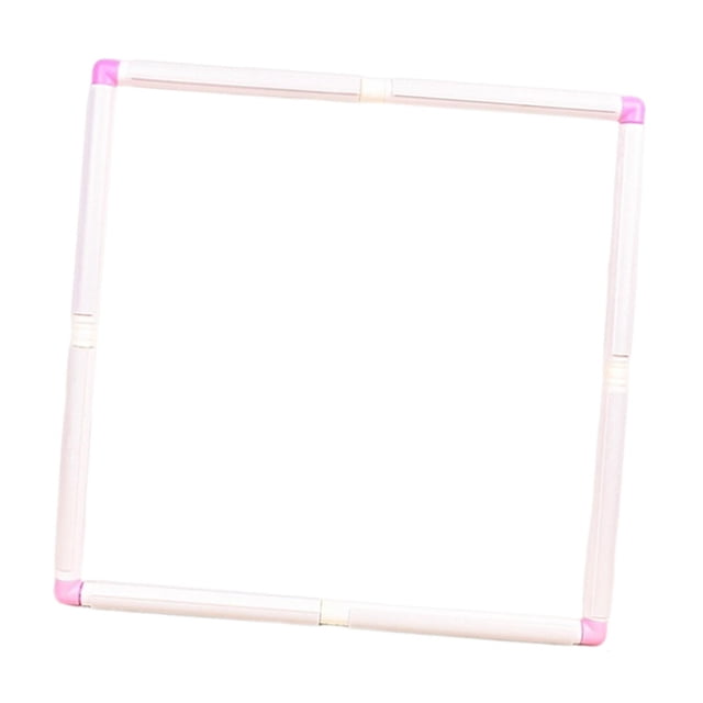 kowaku Cross Stitch Frame Embroidery Hoop Snap Frame Quilting Hoop Stand Clip Frame PVC 46.5cmx46.5cm