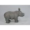 thumbnail image 3 of Hi-Line Gifts Standing Baby Rhino Outdoor Garden Statue - 20.25", 3 of 5